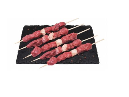 3 Skewers Lamb Tenderloin fillet cubes Marinated 300g Discount