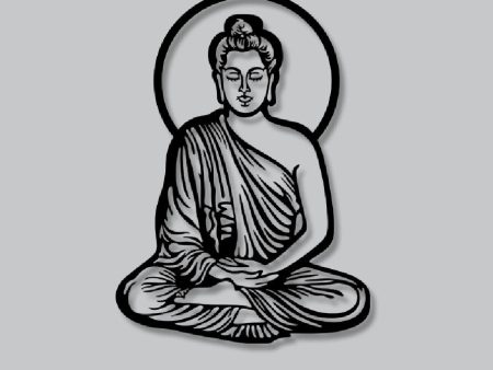 2D Modern Art Buddha Laser cutting For Cheap