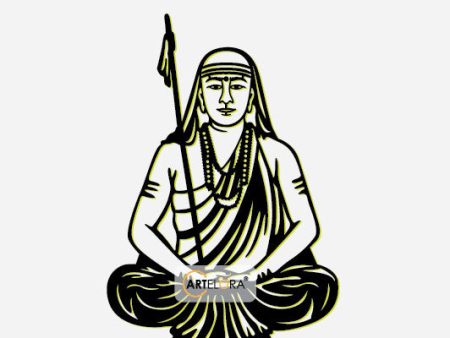 2D Modern Art Adi shankaracharya Hot on Sale