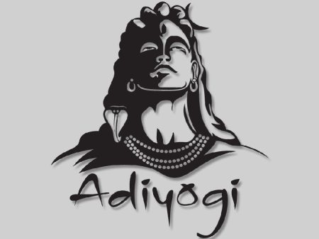 2D Modern Art Adiyogi Laser Cutting Design Online Sale