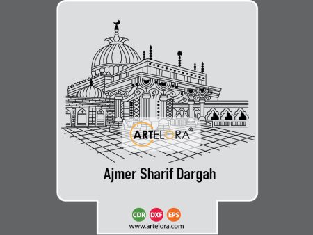 Laser Engraving Ajmer Sharif Dargah Vector (Islamic Design) Cheap