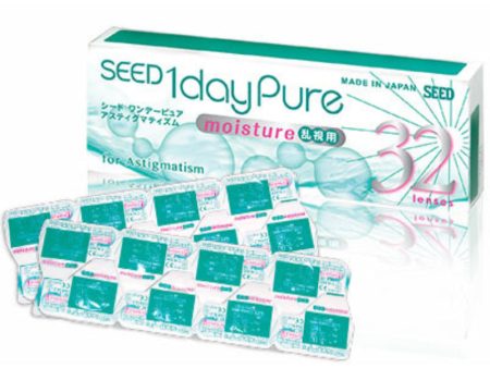 SEED 1 DAY Pure Moisture for Astigmatism 32 Pack Supply