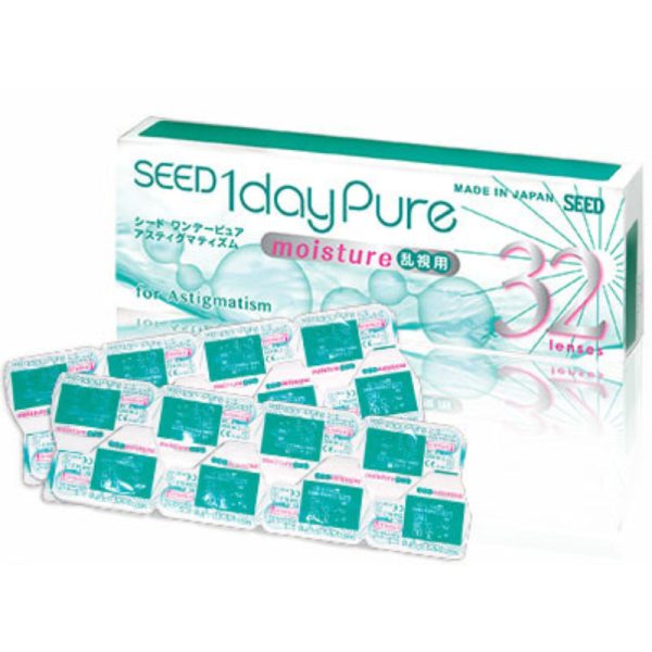 SEED 1 DAY Pure Moisture for Astigmatism 32 Pack Supply