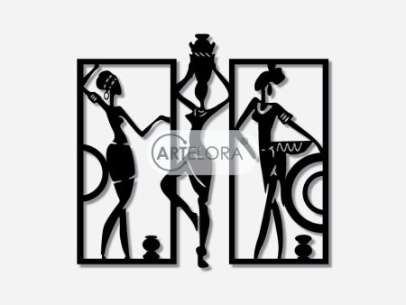 2D Modern Art African women Art Supply